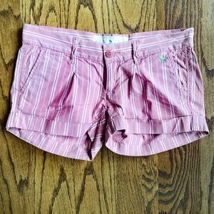 Vintage Abercrombie & Fitch Red Striped Shorts